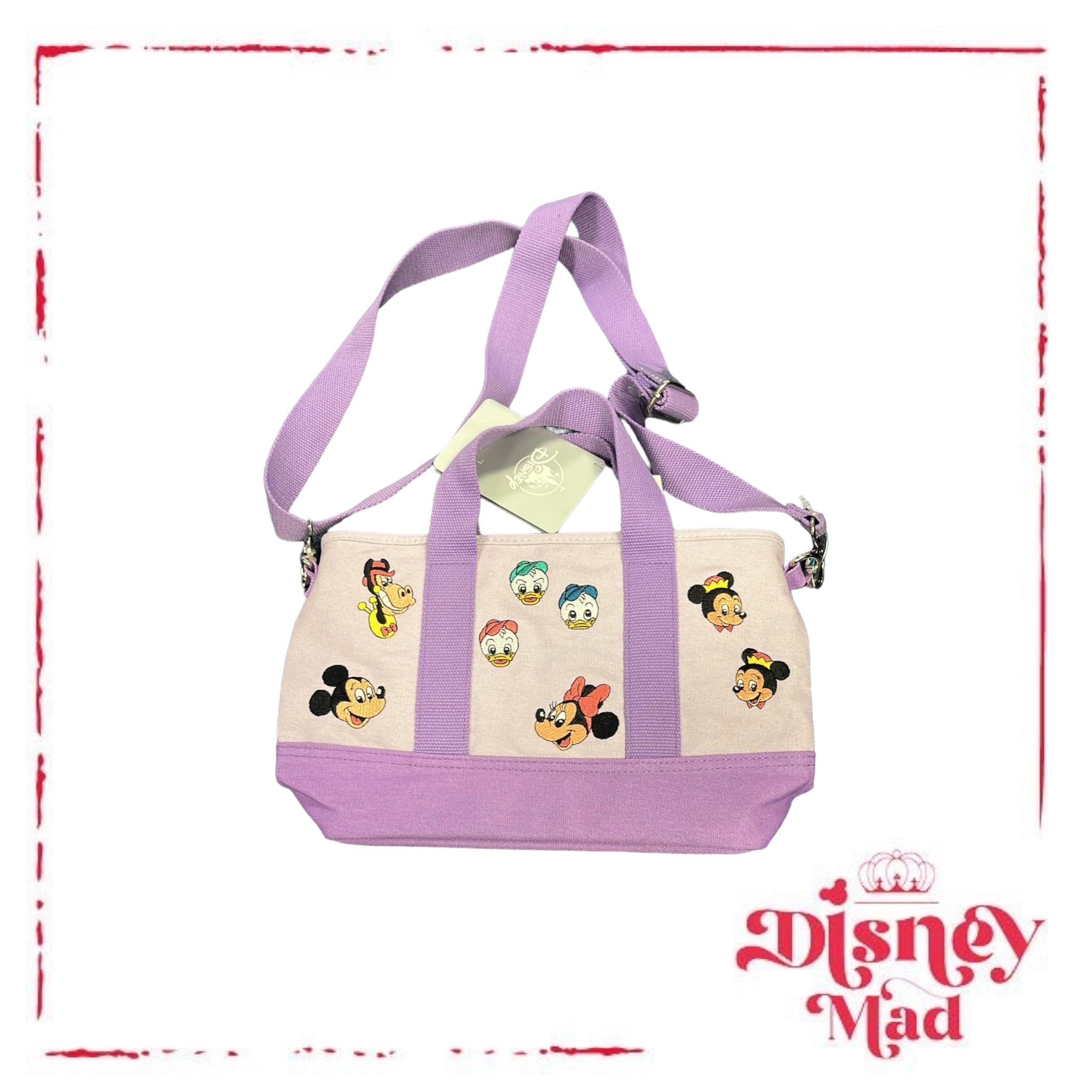 Disney Parks Mickey & Friends Purple purchases crossbody Tote