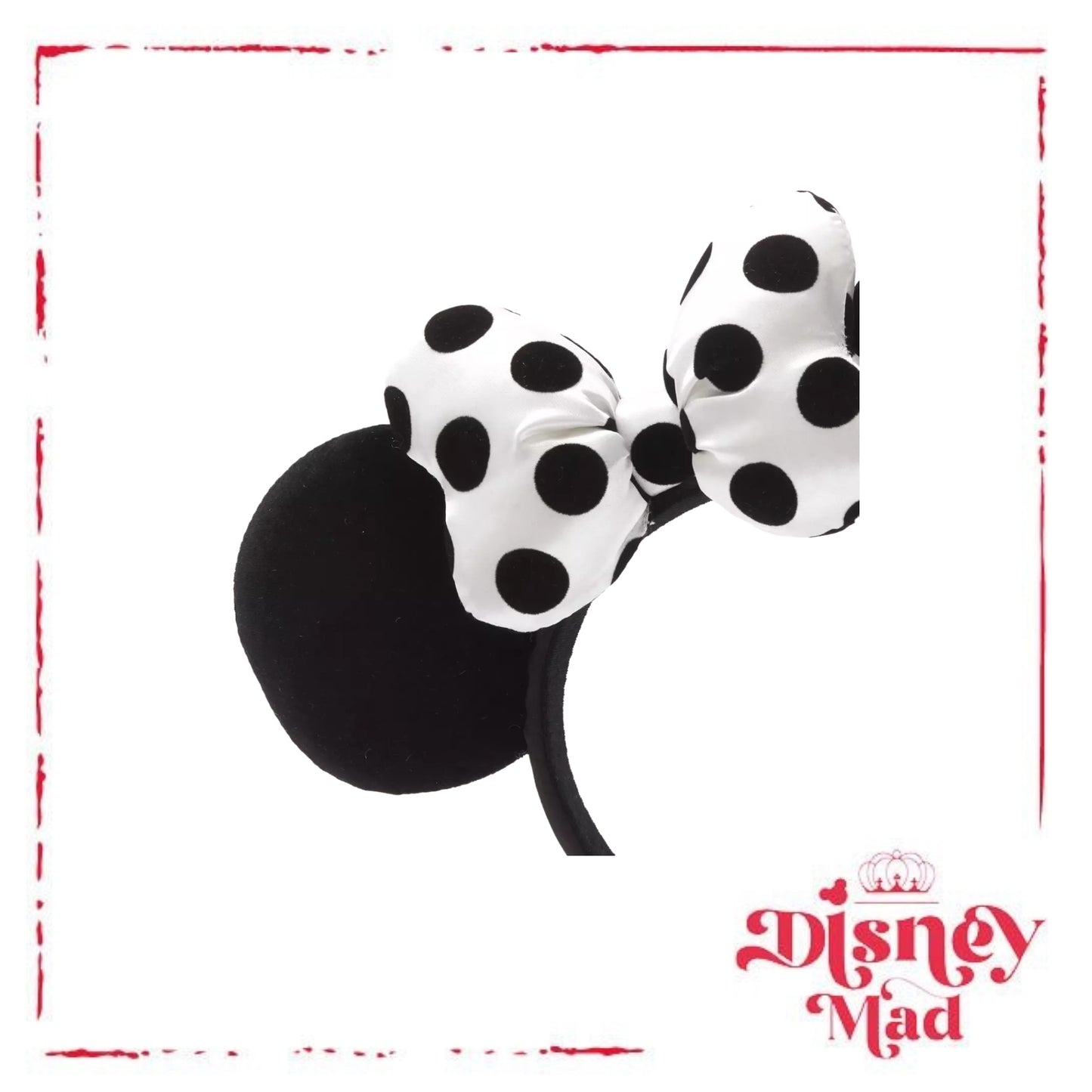 Walt Disney World Minnie Mouse Monochrome Ears Headband - Disney Parks