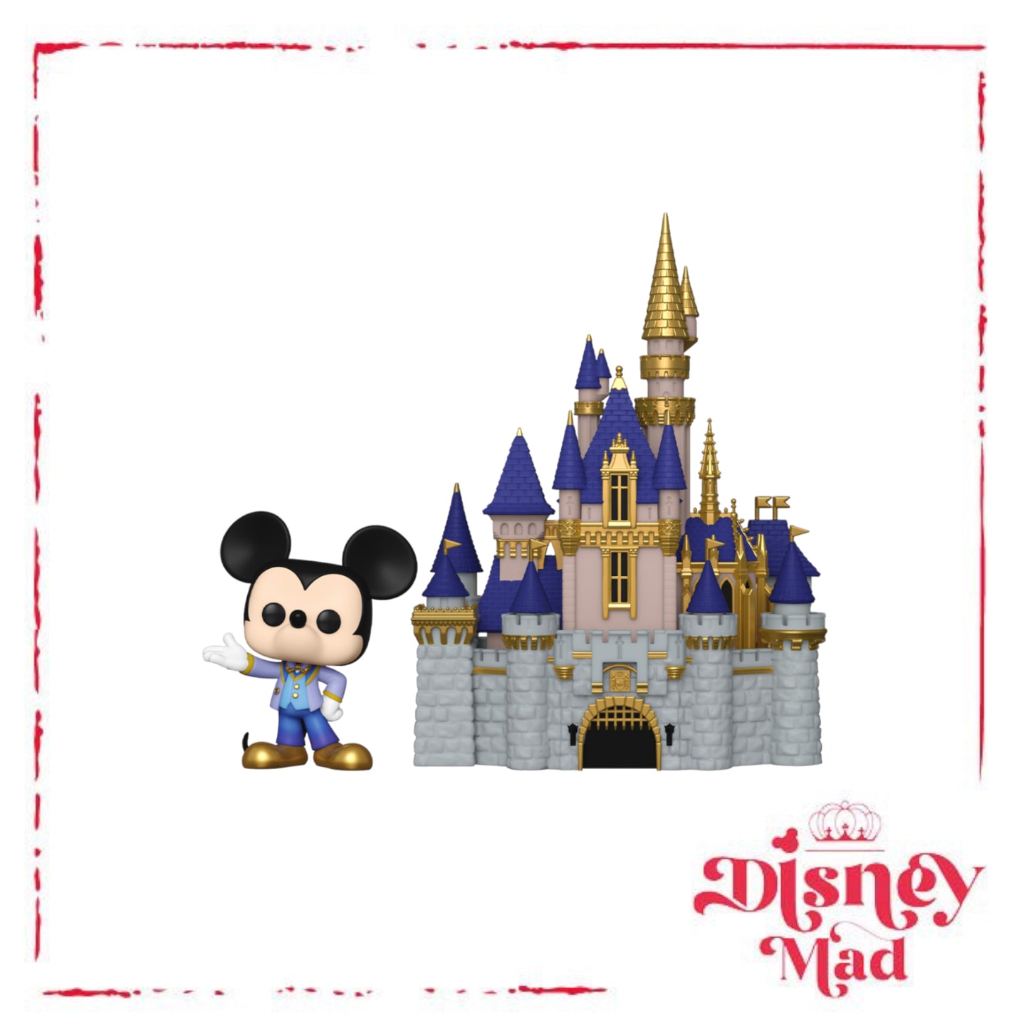 Disney World 50th Pop! Town – Cinderella Castle & Mickey Mouse Figure * slight box damadge