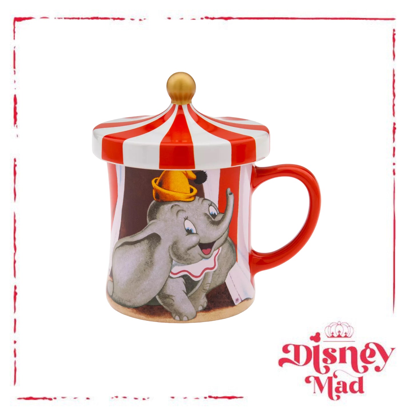 Disney Parks Dumbo and Timothy Q. Mouse Mug With Lid