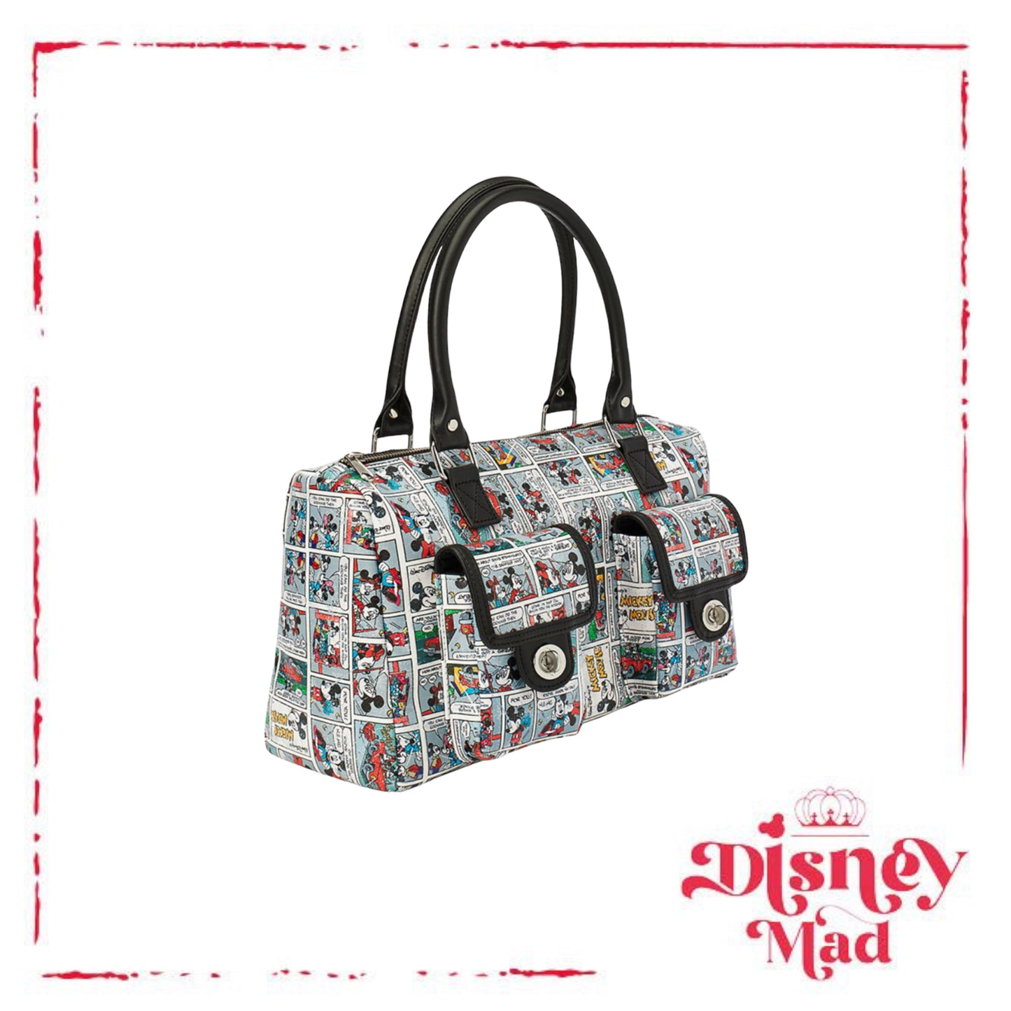 Disney Satchel Bag Mickey Mouse Comic Strip Disney Parks