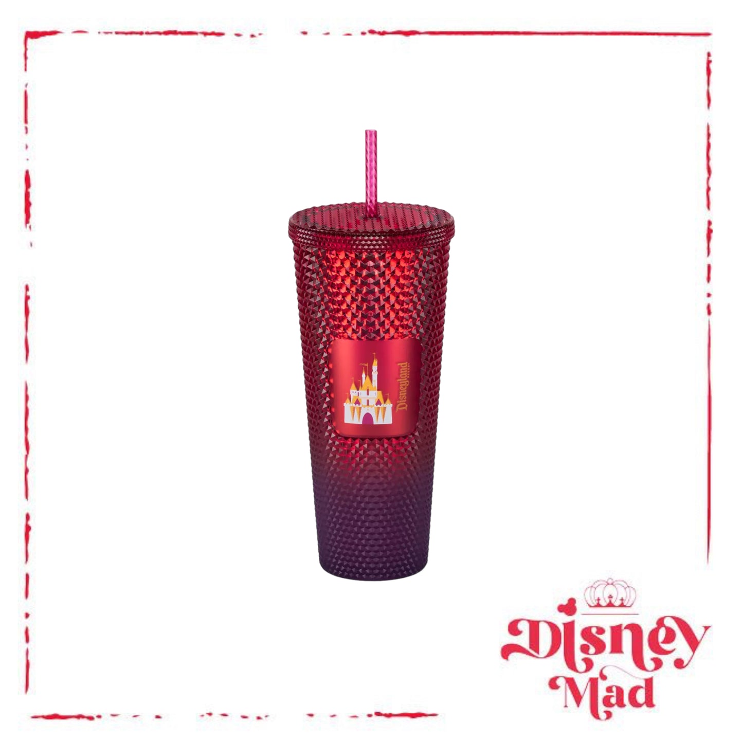 Disneyland Geometric Starbucks® Tumbler with Straw – Red