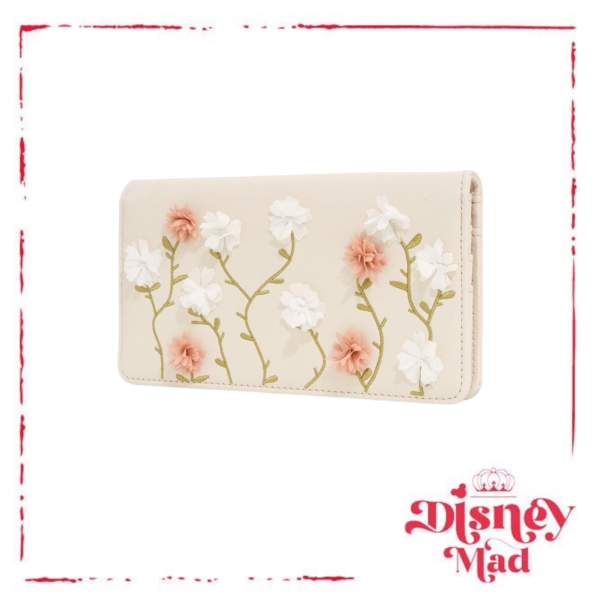 Loungefly Disney Minnie Mouse Floral Ears Small Zip Wallet - BoxLunch Exclusive