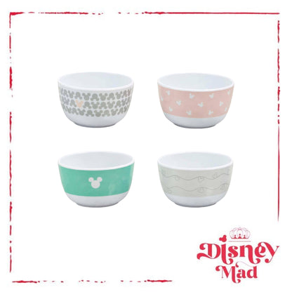 Mickey Mouse Pastel Bowls, Set of 4