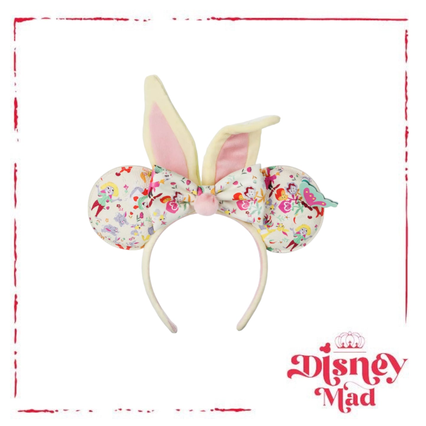 Disney Parks Minnie Mouse Reigning Rabbits Ear Headband