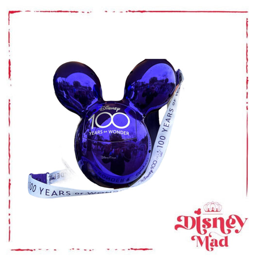 Mickey Balloon Disney 100 Years of Wonder Popcorn Bucket Purple - Disney Parks