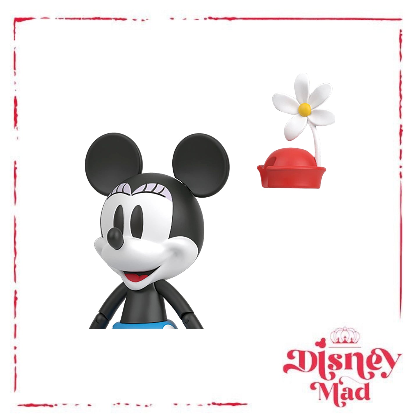 Disney 100 Collectible Action Figures Mickey and Minnie Mouse, Posable Characters, Swappable Head & Hands, Soft Good Elements