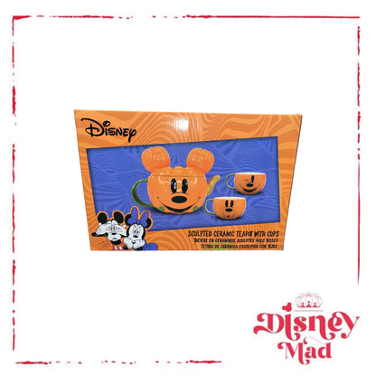 Pumpkin Mickey Mouse Teapot Set