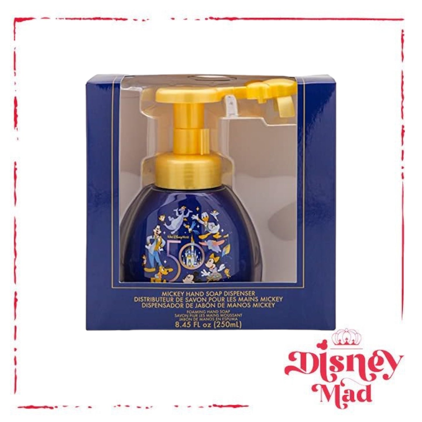 Disney Parks 50th Anniversary Mickey Soap Dispenser