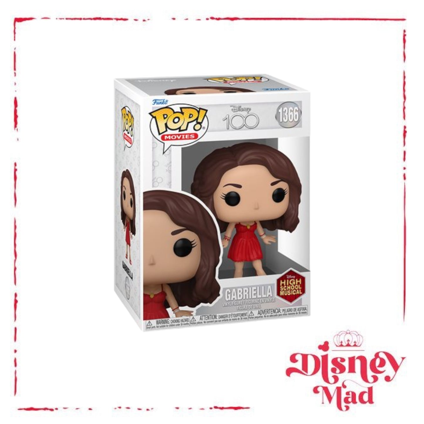 Disney 100 High School Musical Gabriella Funko Pop! Vinyl Figure #1366