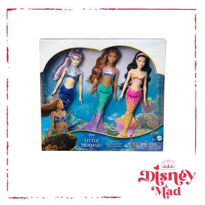 Disney the Little Mermaid Ariel And Sisters Doll Set With 3 Fashion Mermaid Dolls