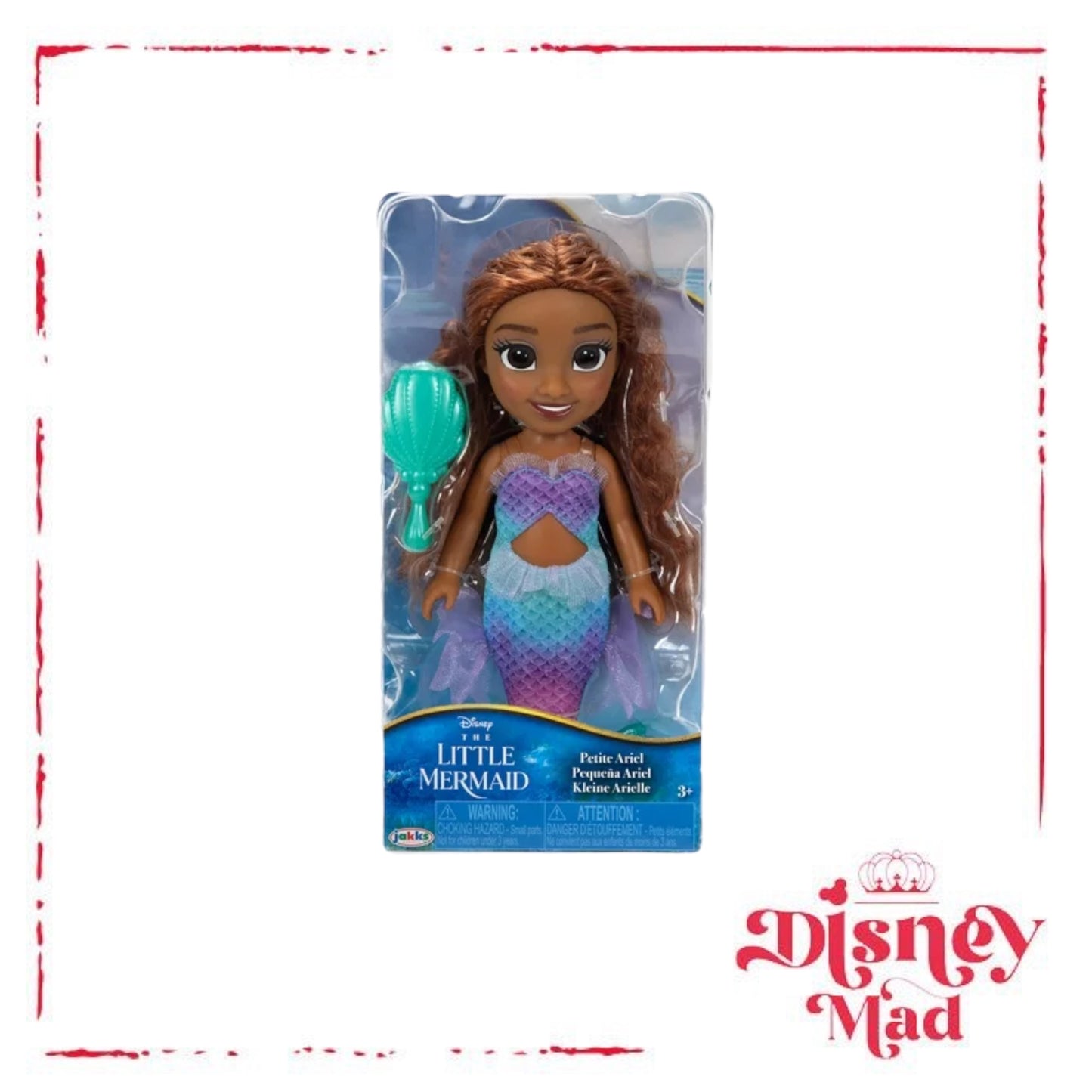 Disney Little Mermaid 6 inch Petite Ariel Fashion Doll with Seashell Brush  Inspired by the Movie