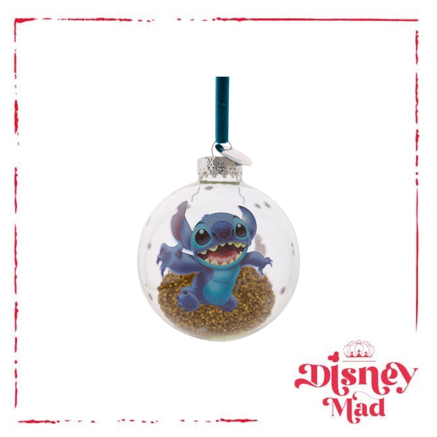 Disney 100 Glass Bauble - Stitch