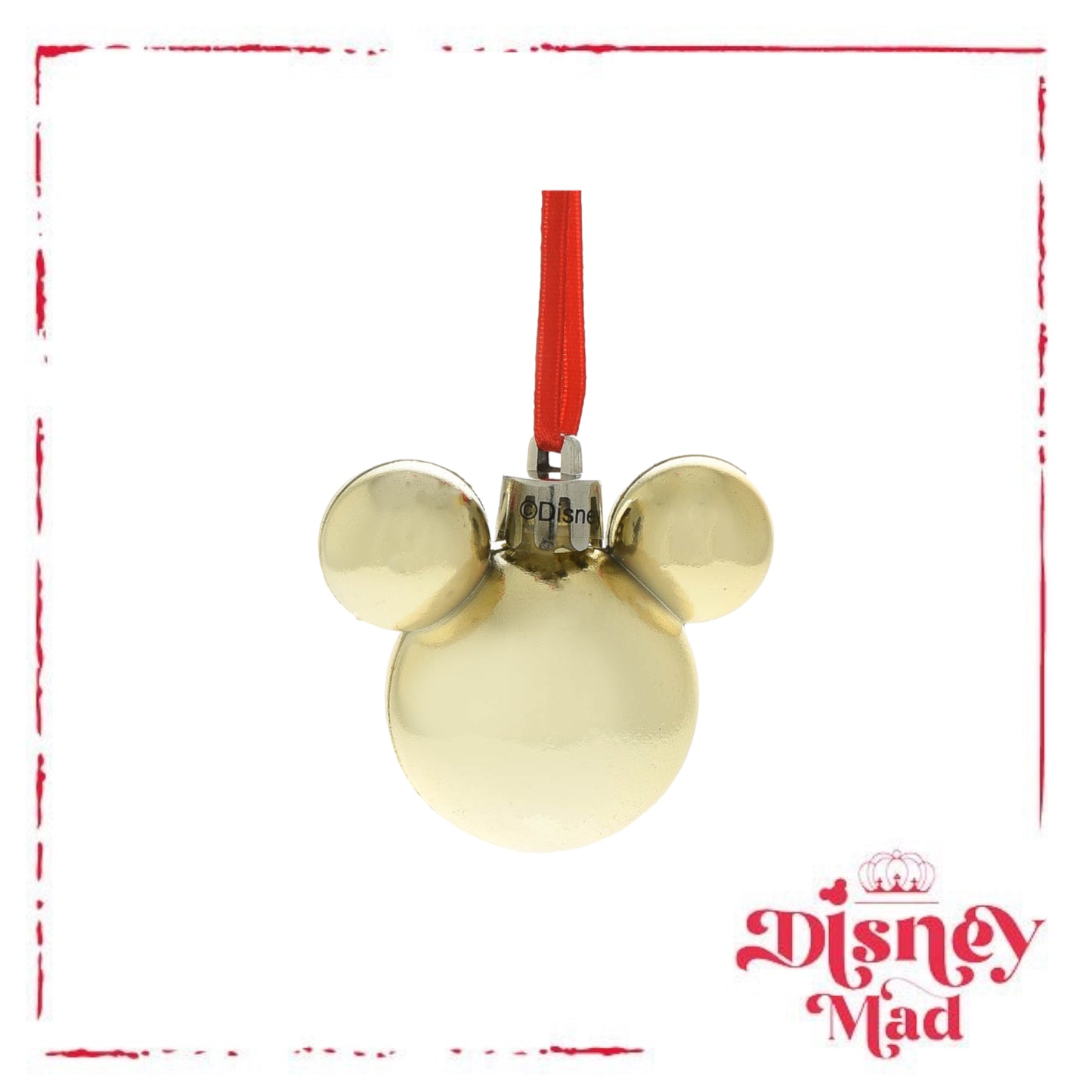 Set of 12 Mini Mickey Baubles Assorted Finishes