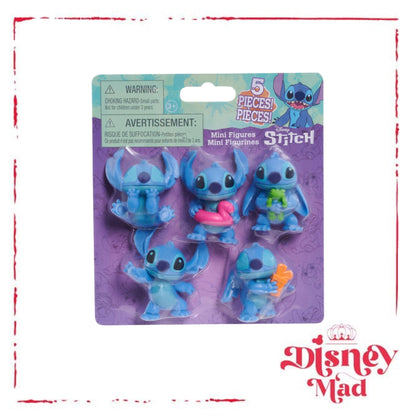 Disney Stitch 5 Pack Collectible 2.5" Figures