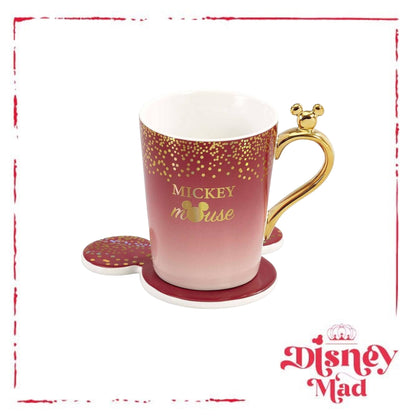 Mickey Mouse Glitter Berry Funko Mug and Coaster Set