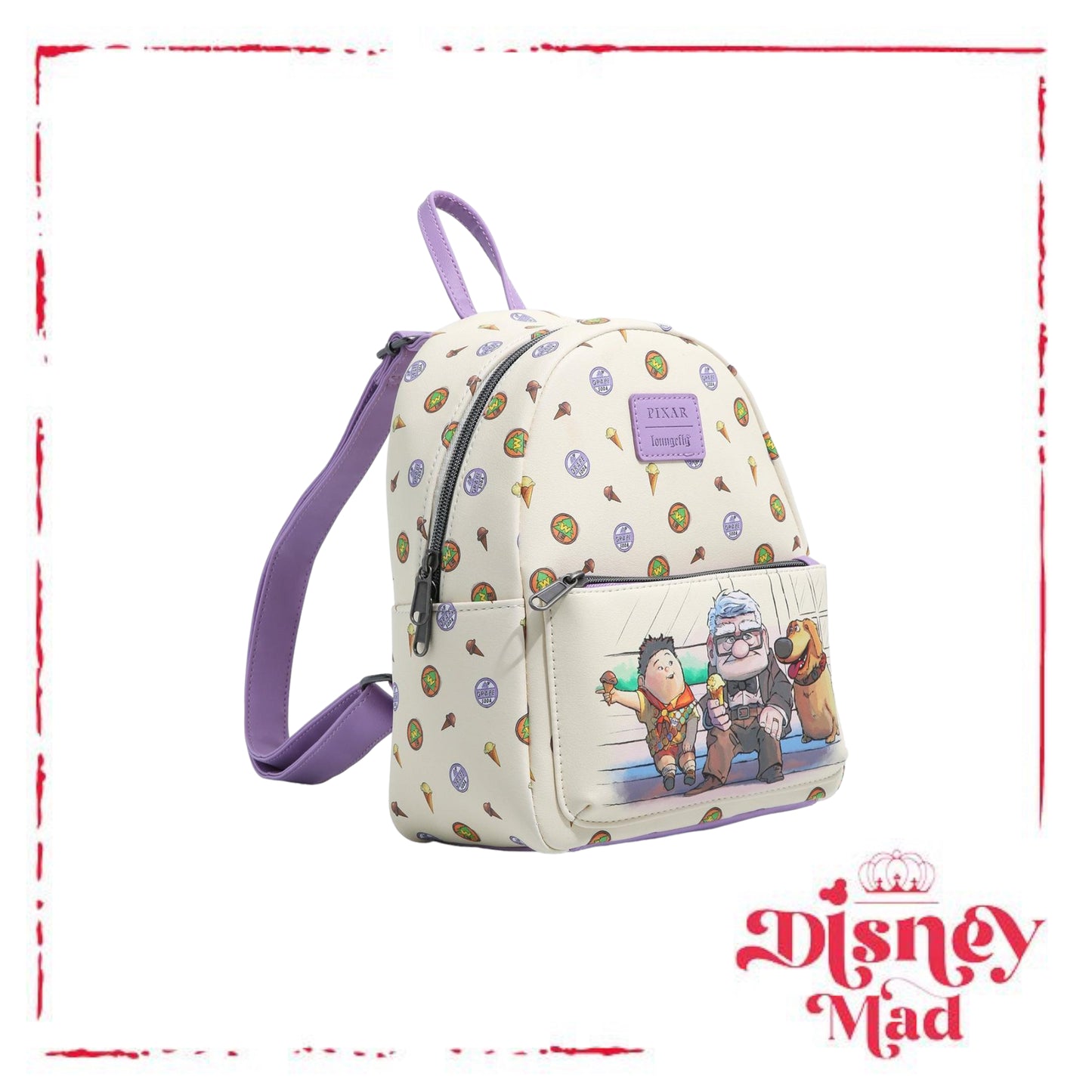 Loungefly Disney Pixar Up Trio Ice Cream Mini Backpack