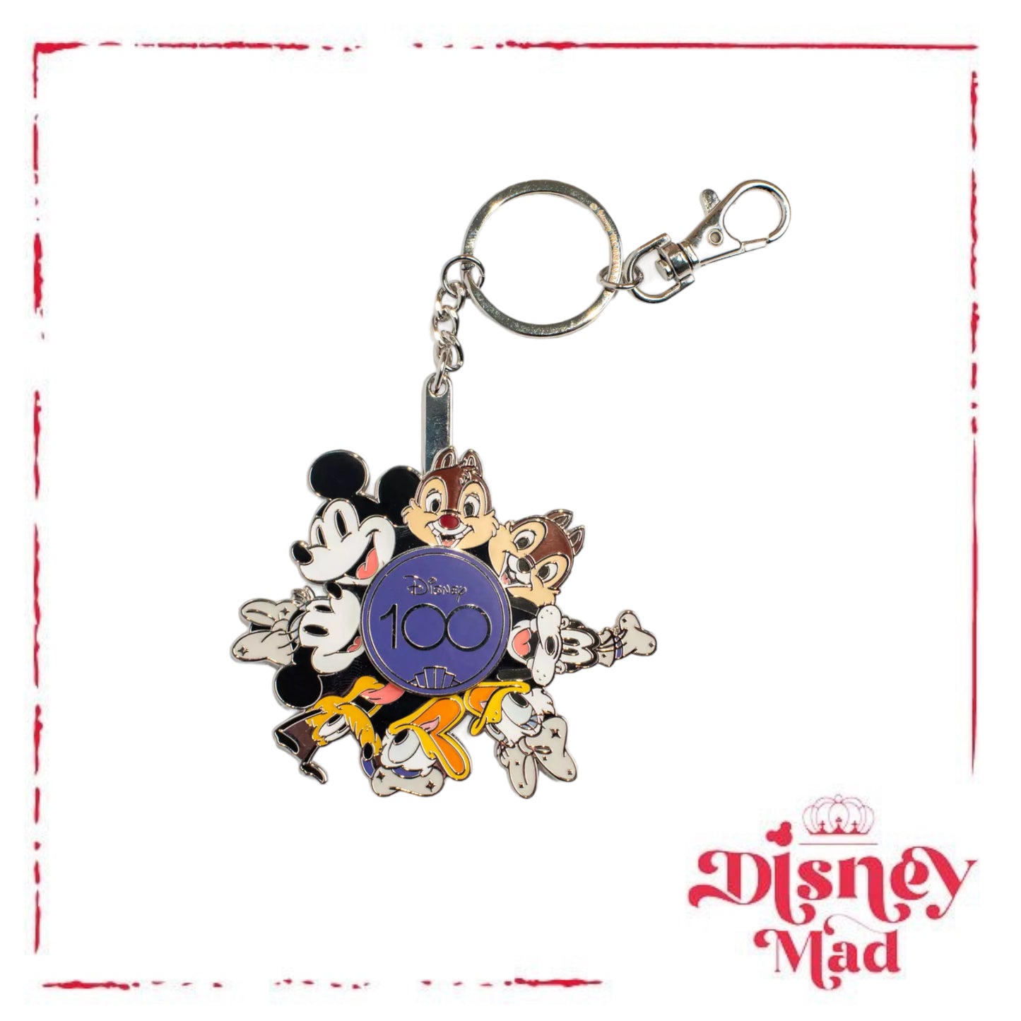 Mickey Mouse and Friends Disney100 Celebration Keychain - Disney Parks