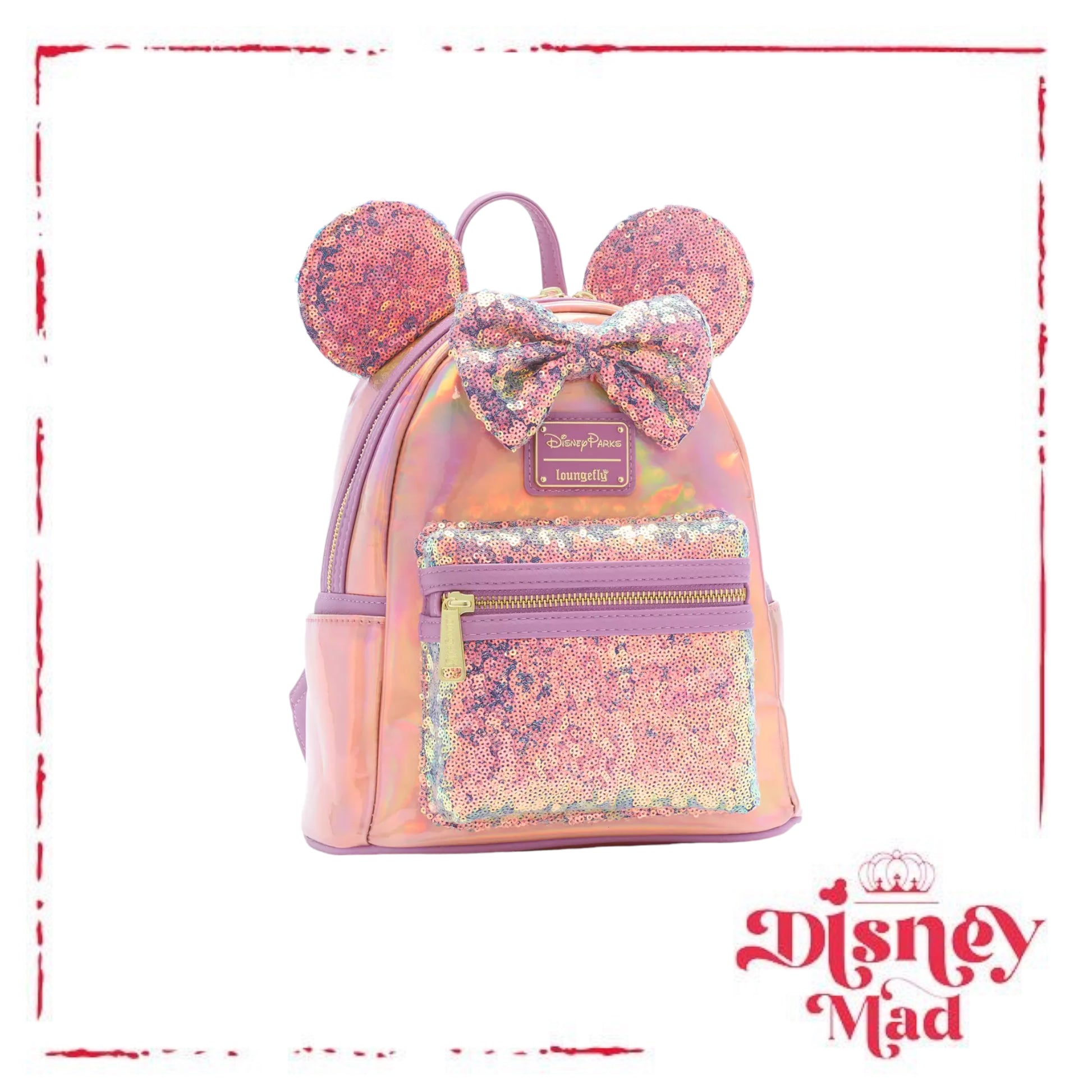 WDW 50th Celebration Iridescent Loungefly Mini Backpack by Disney