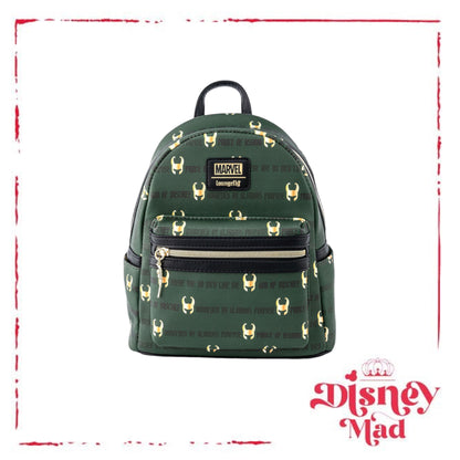 Marvel Loungefly Loki AOP Mini Backpack