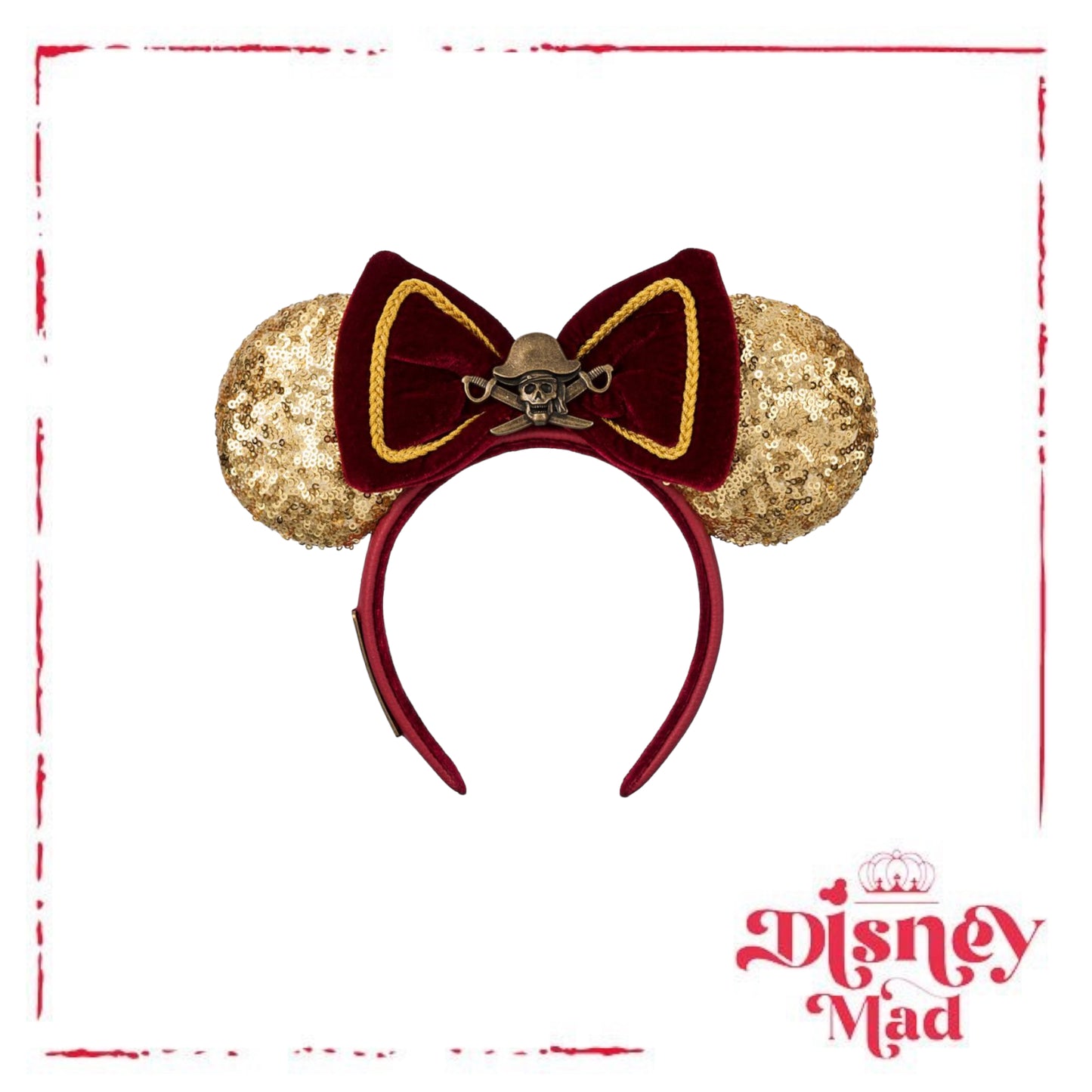 Disney Parks Pirates Of The Caribbean Loungefly Headband