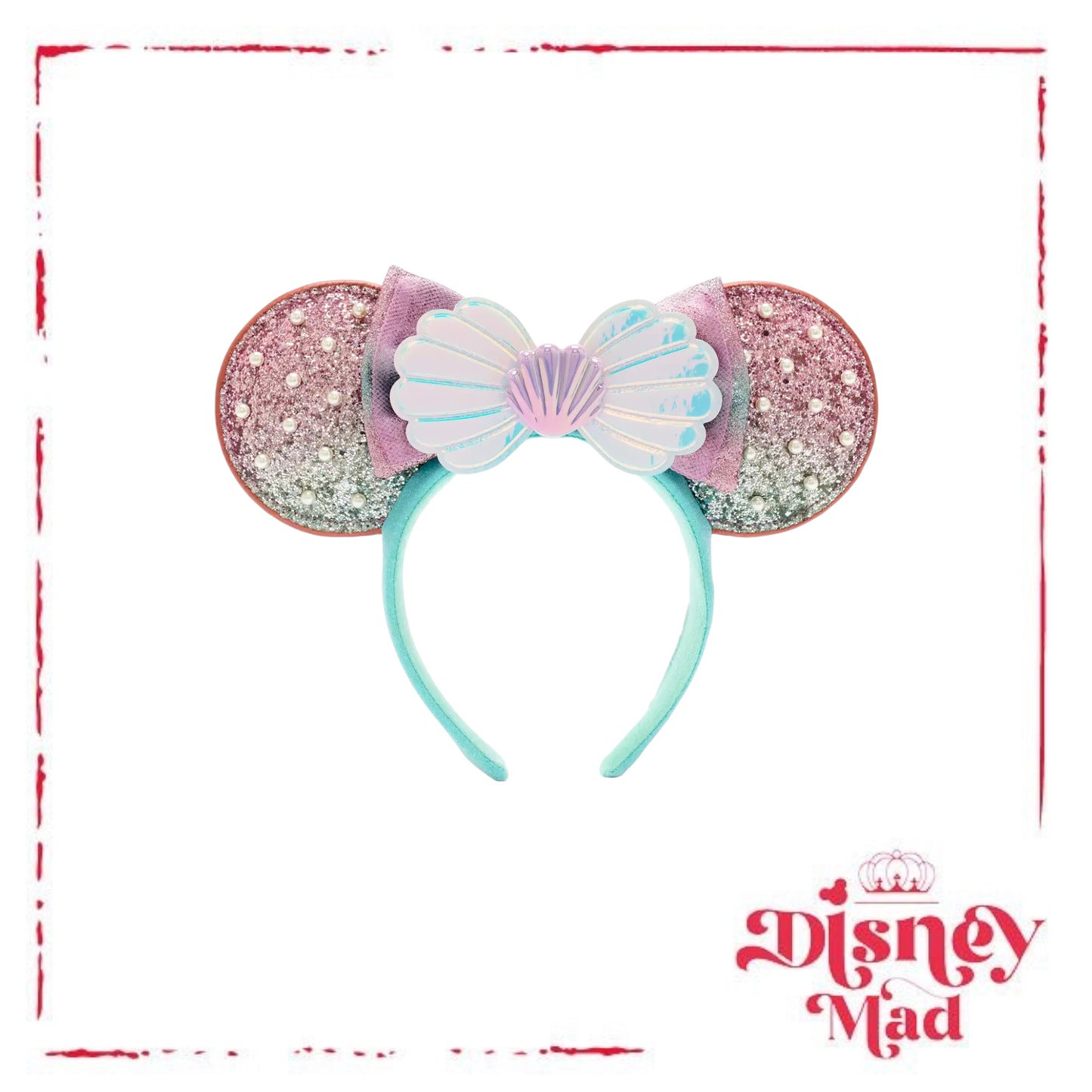 Disney Parks The Little Mermaid Minnie Mouse Ears Headband