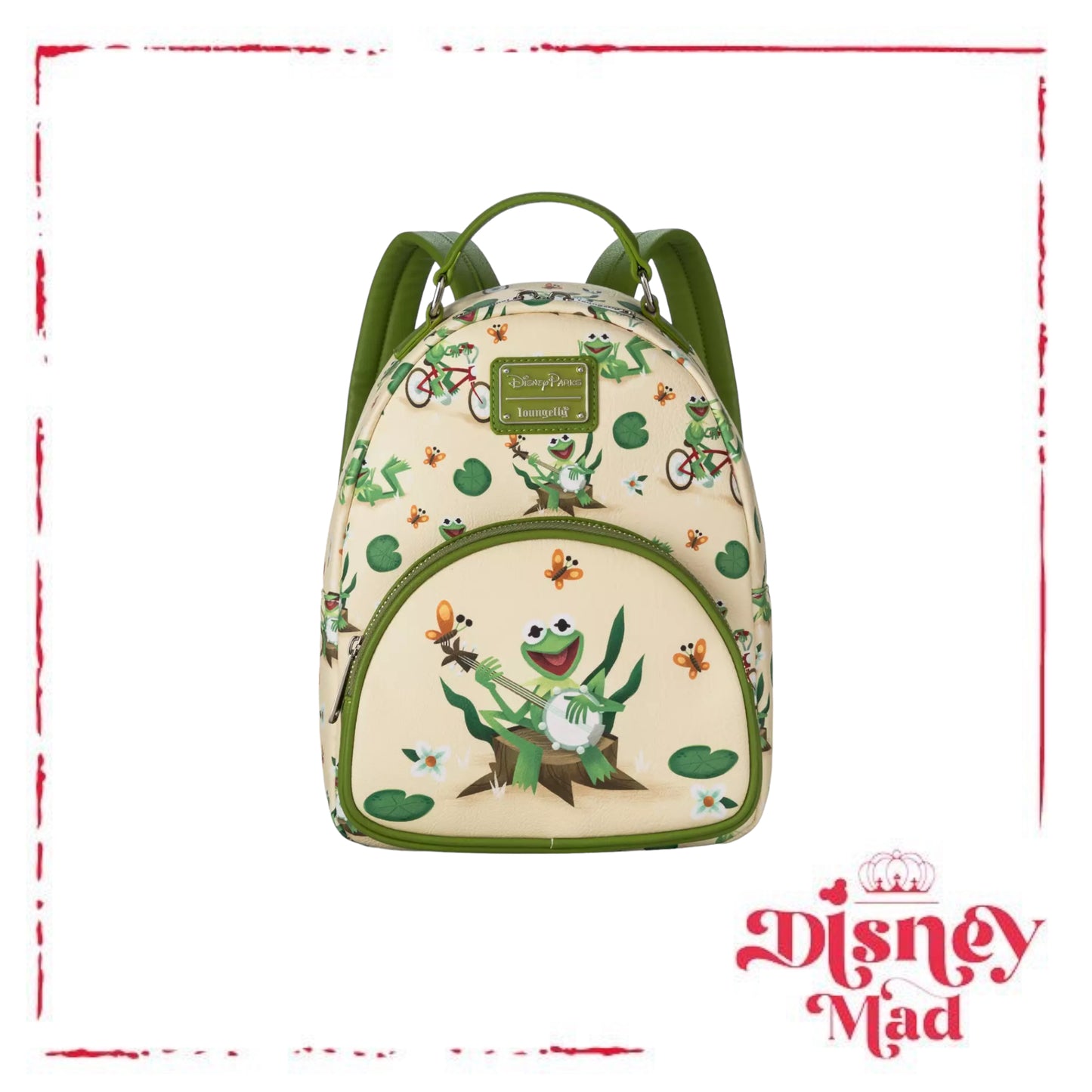 Loungefly Kermit Mini Backpack, The Muppets - Disney Parks