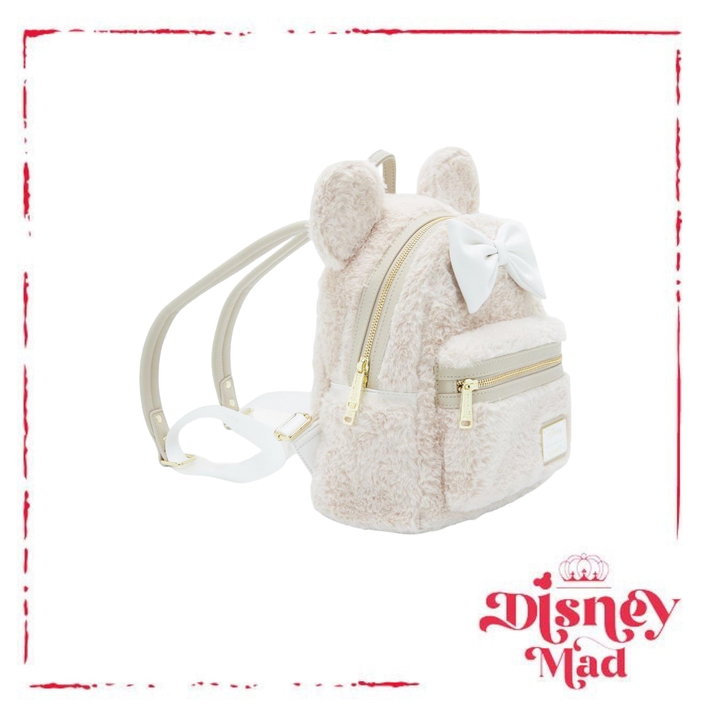 Loungefly Disney Minnie Mouse Faux Fur Mini Backpack