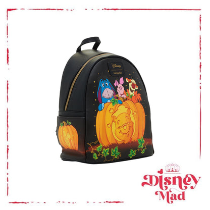 Loungefly Disney Winnie The Pooh Pumpkin Glow-In-The-Dark Mini Backpack