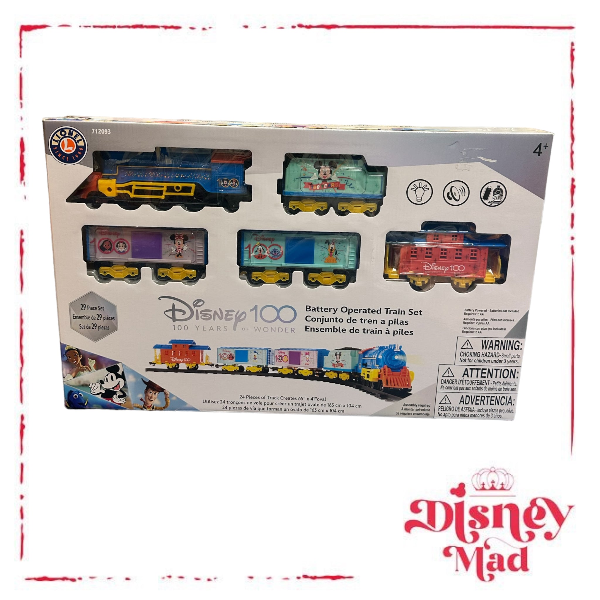 Disney 100 Battery Operated Train Set – Disney Mad Shop