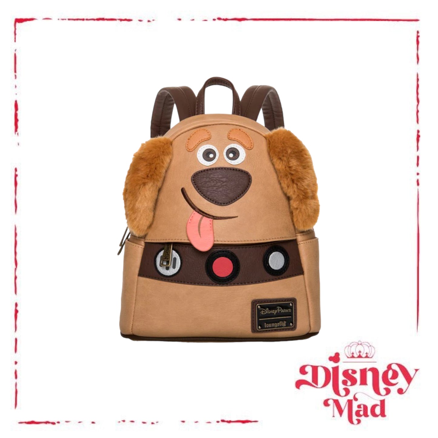 Disney Parks UP Dug the Dog Loungefly Mini Backpack