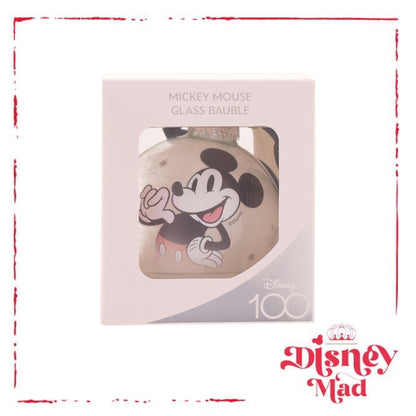 Disney 100 Glass Bauble - Mickey Mouse