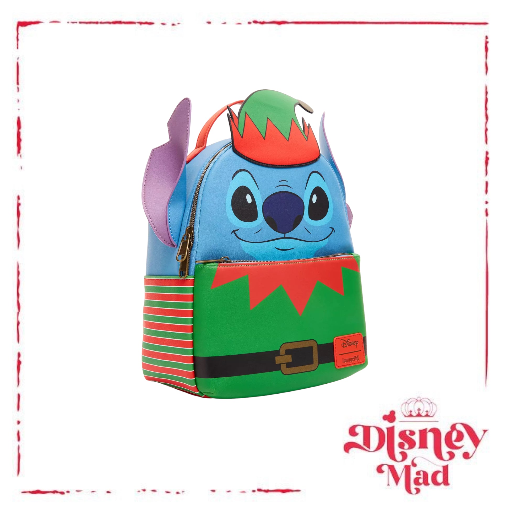 Loungefly Disney Lilo & Stitch Christmas Lights Stitch Light-Up Mini  Backpack