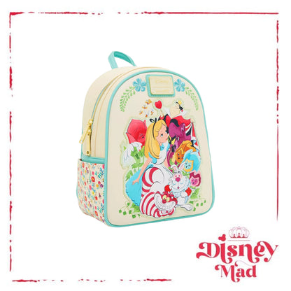 Loungefly Disney Alice in Wonderland Floral Character Portrait Mini Backpack