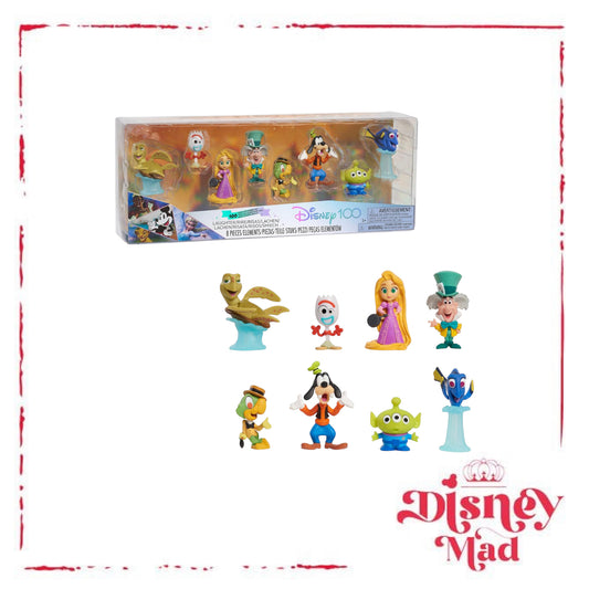 Disney100 Years of Laughter Celebration Collection Limited Edition 8-Piece Figure Pack