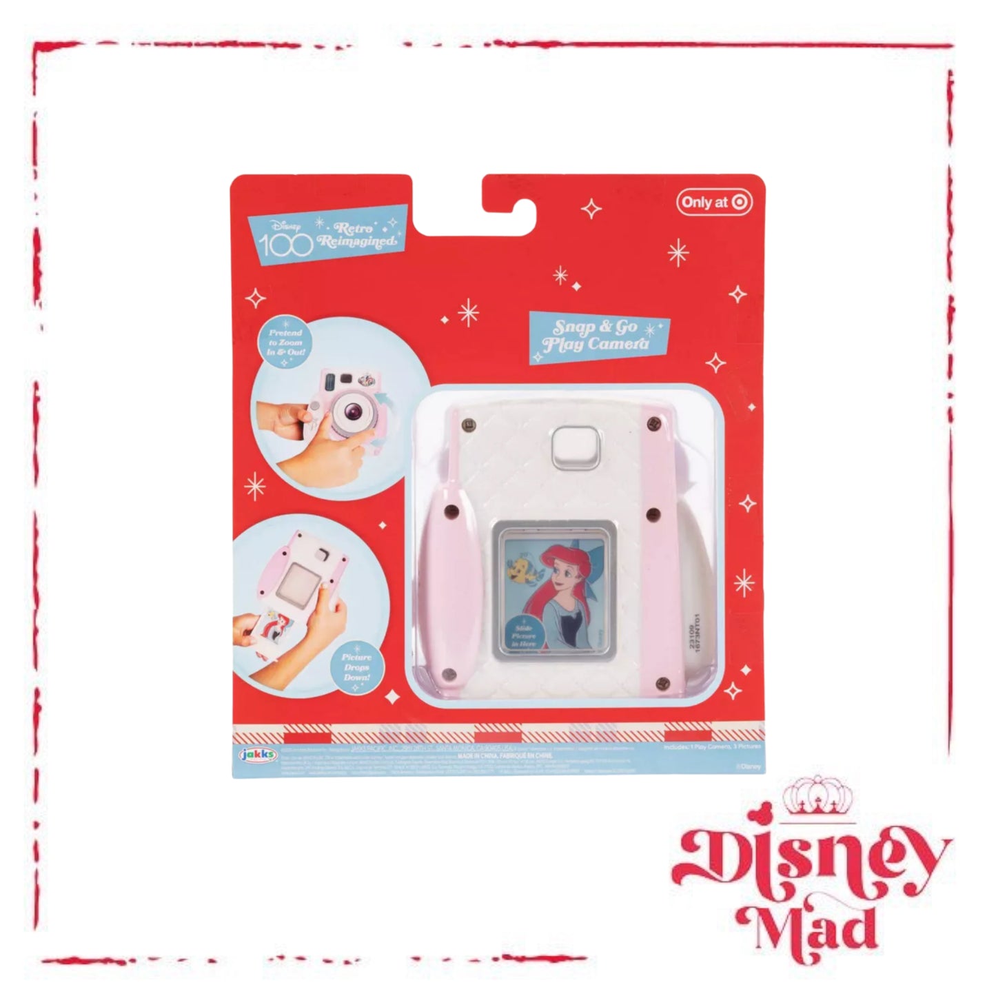 Disney Retro Reimagined Snap & Go Play Camera