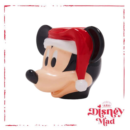 Disney Mickey Mouse Santa Head Mug