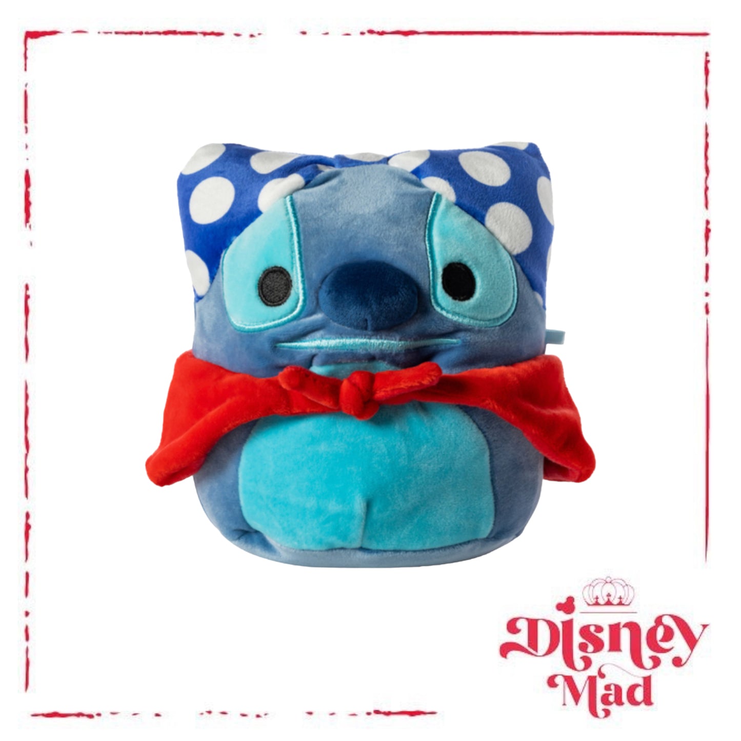 Holiday Disney Stitch Squishmallows™ 6.5in Superhero Stitch