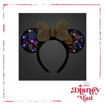 Disney Parks Christmas Minnie Light-Up Ornament Holiday Headband Ears 2023