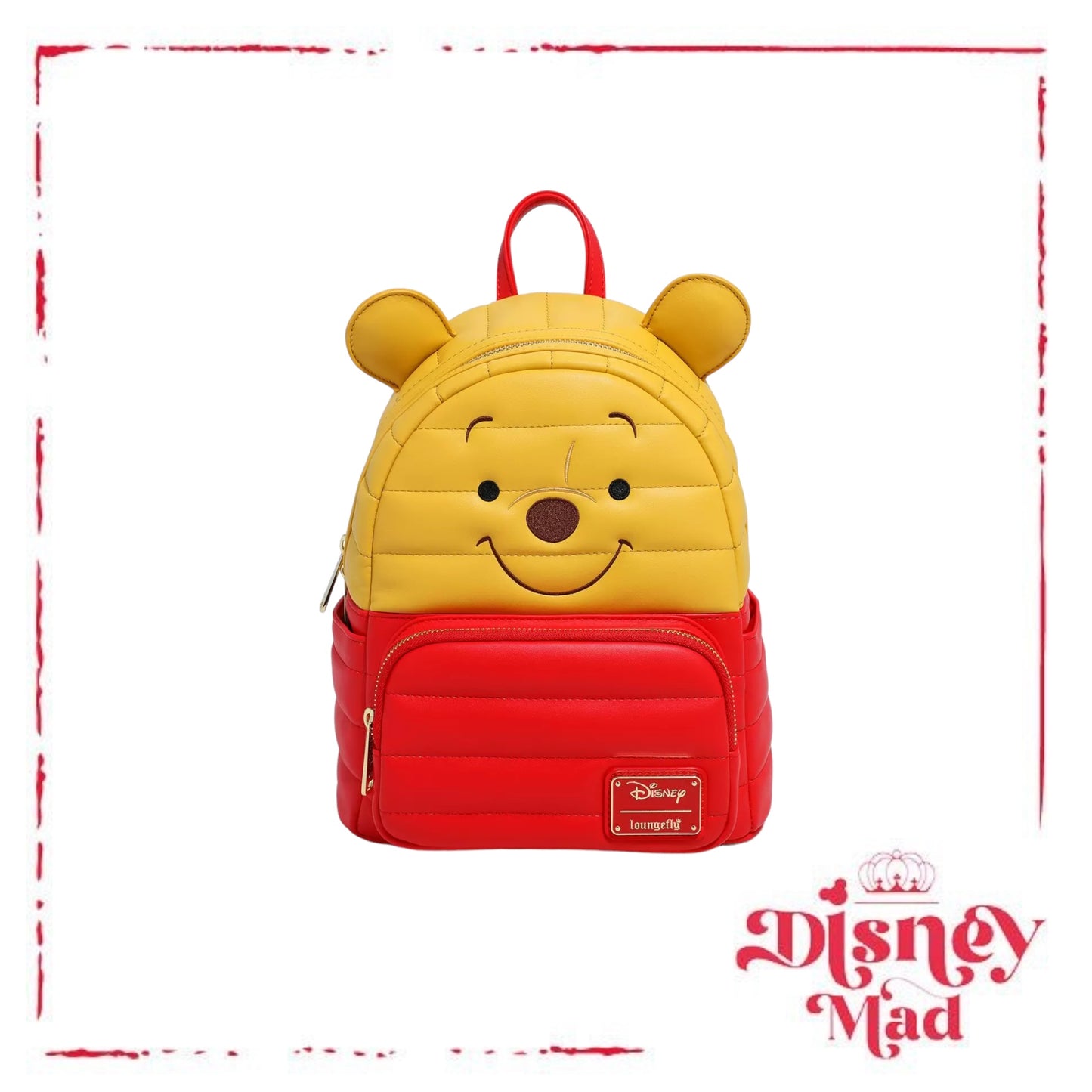 Loungefly Disney Winnie the Pooh Puffer Pooh Bear Figural Mini Backpack