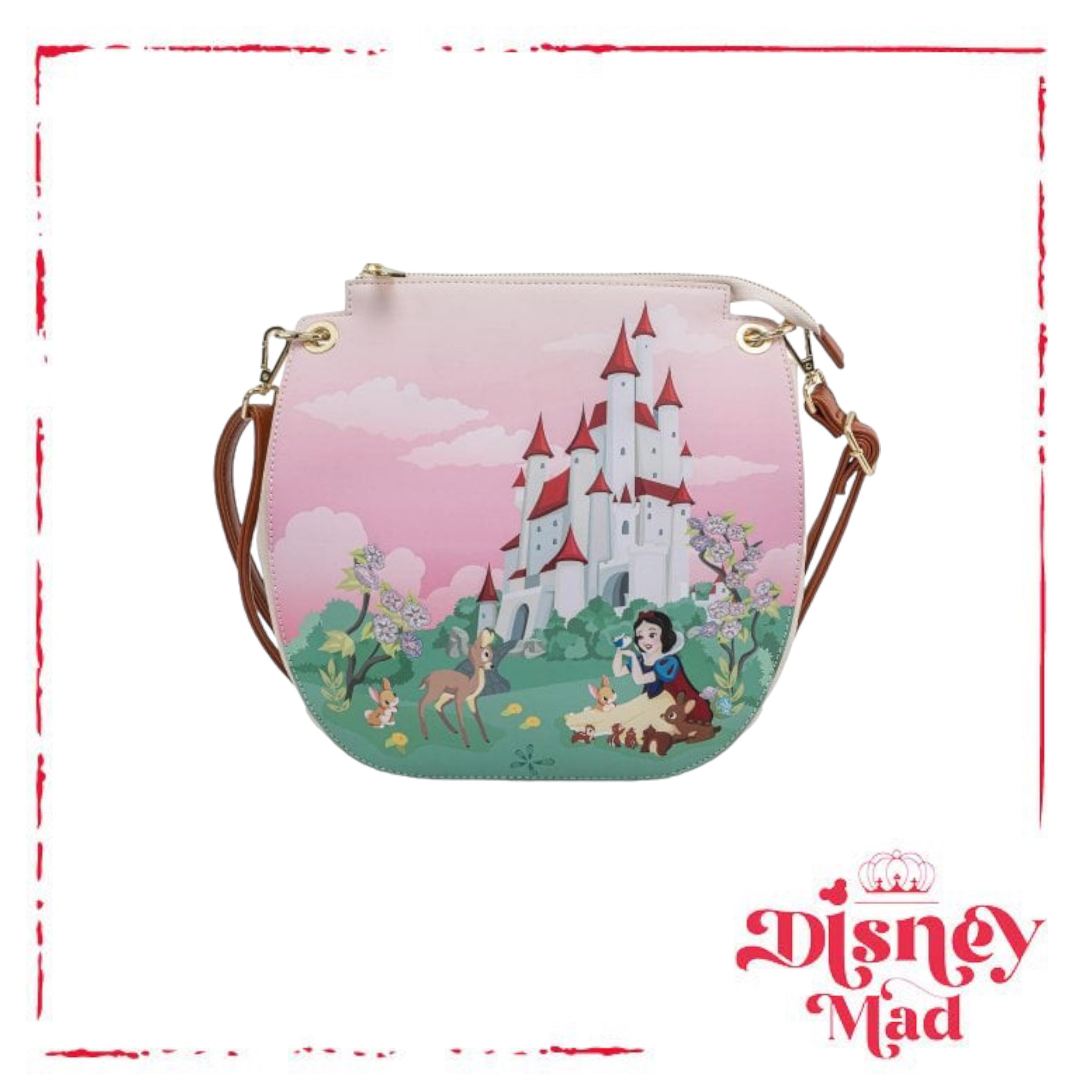 Disney Loungefly Snow White Castle Series Cross Body Bag