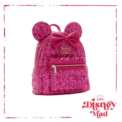 Loungefly Minnie Mouse Orchid Sequin Mini Backpack