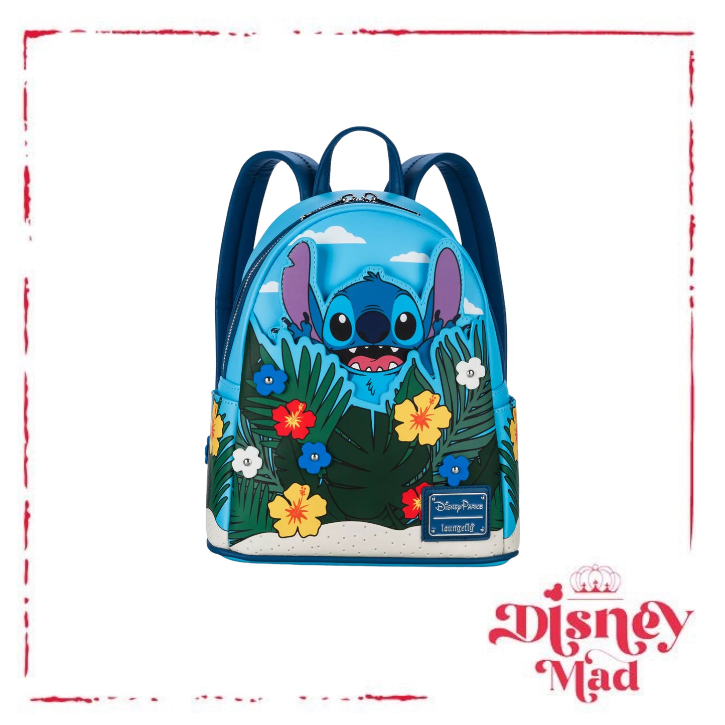 Stitch Floral Loungefly Mini Backpack - Disney Parks