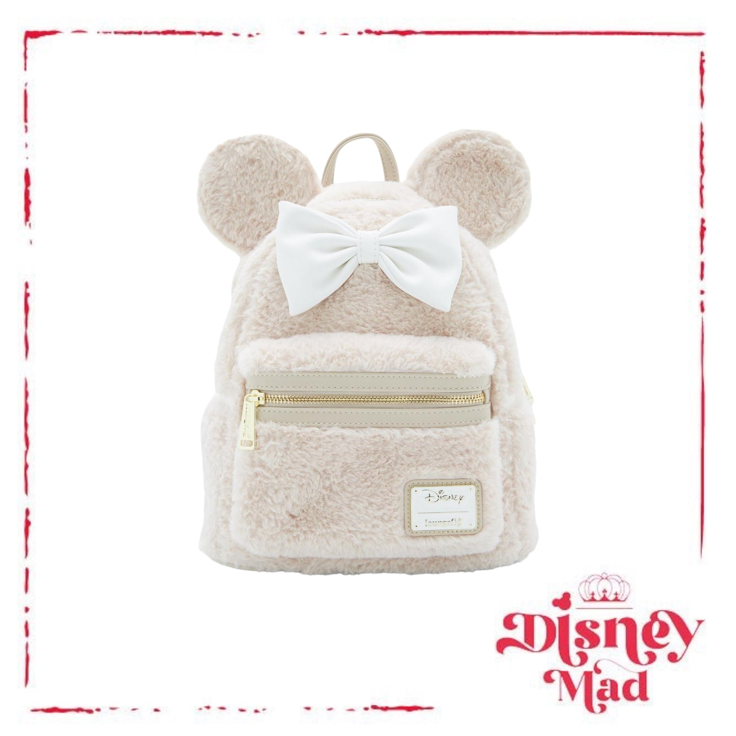 Loungefly Disney Minnie Mouse Faux Fur Mini Backpack - BoxLunch