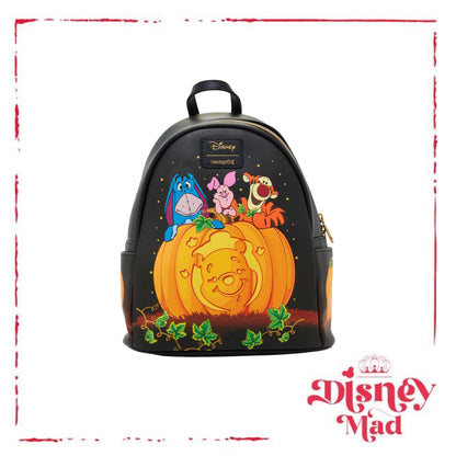 Loungefly Disney Winnie The Pooh Pumpkin Glow-In-The-Dark Mini Backpack