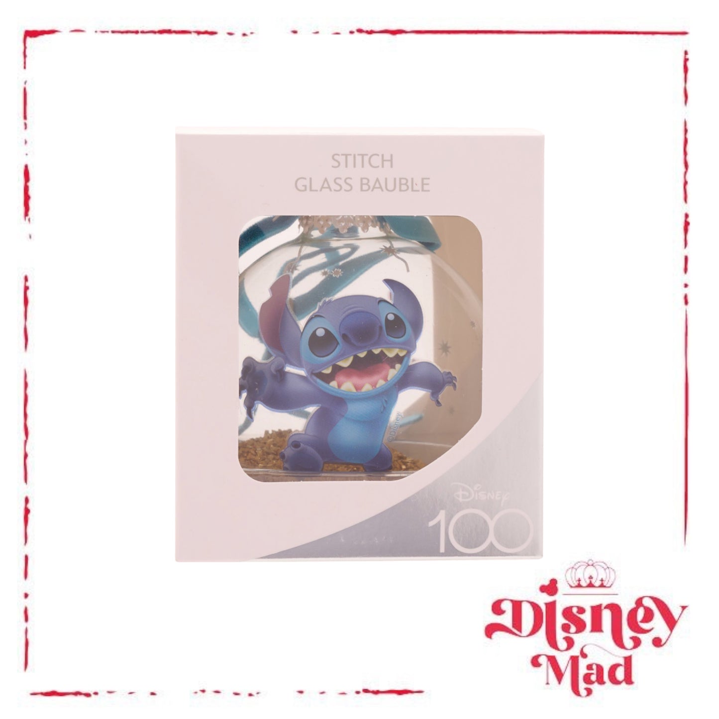 Disney 100 Glass Bauble - Stitch