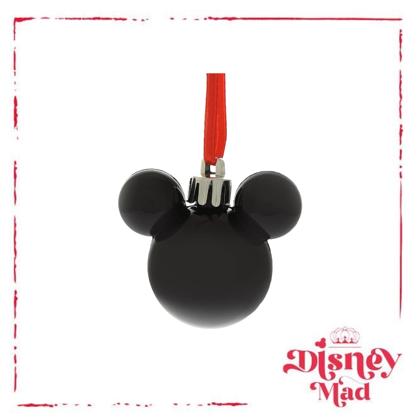 Set of 12 Mini Mickey Baubles Assorted Finishes