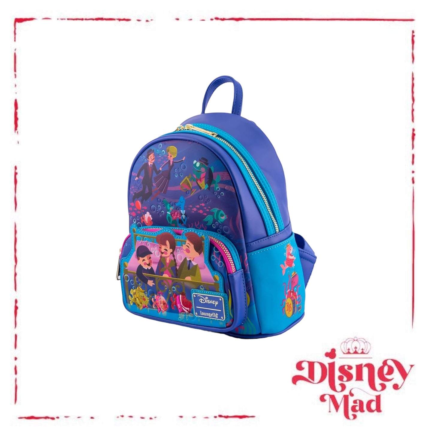 Loungefly Disney Bedknobs and Broomsticks Beautiful Briny Ballroom Mini Backpack