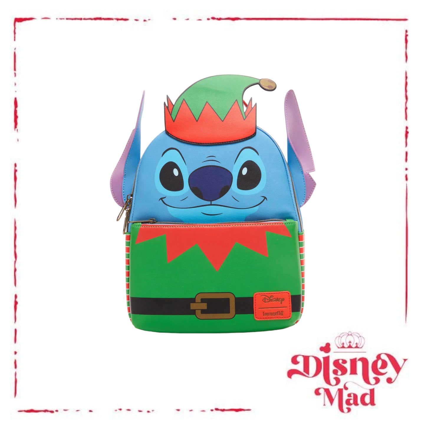 Disney Loungefly Lilo & Stitch Elf Stitch Mini Backpack