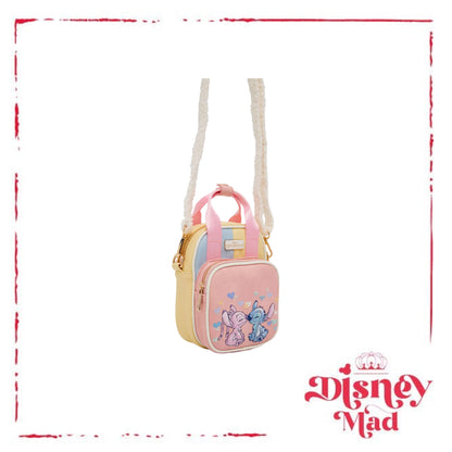 Disney Lilo & Stitch Multicolored Stitch & Angel Crossbody Bag